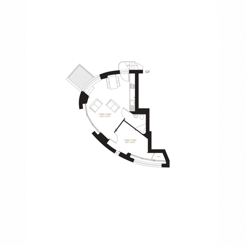 Floorplan for Unit 35c The London Mews, Finchley, N3 3DN