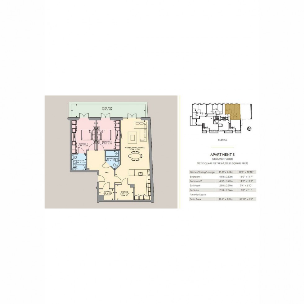 Floorplan for Unit 3 Whetstone Square, Whetstone, N20