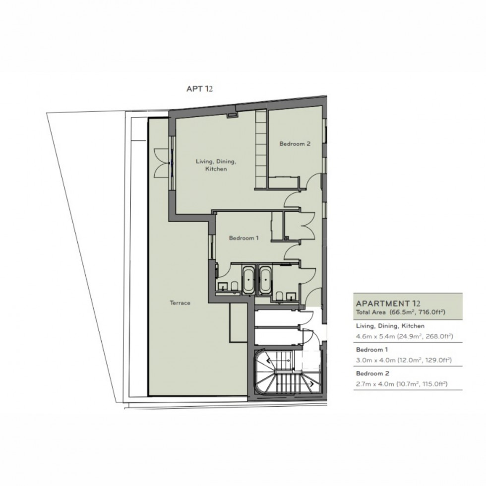 Floorplan for Marketing Suite Kane House, Tottenham, N15