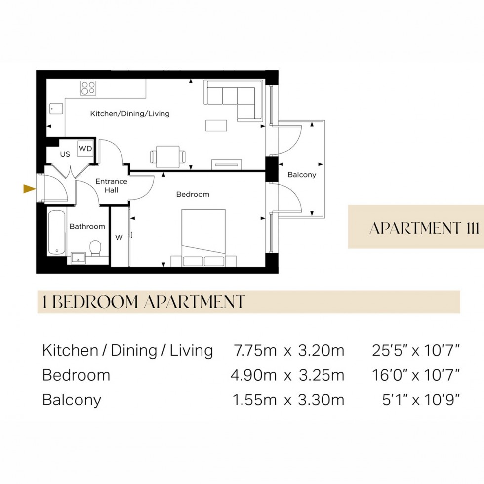 Floorplan for Unit 111 Kew Bridge Rise, Brentford, TW8