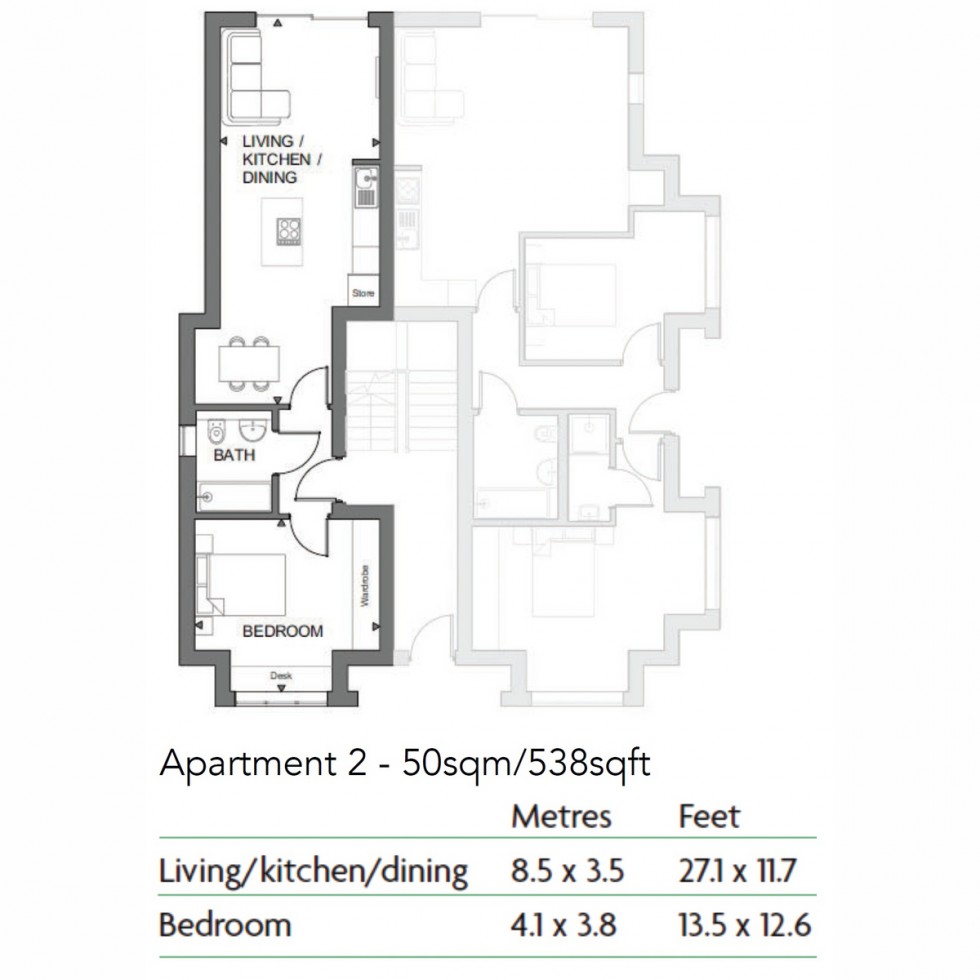 Floorplan for Unit 2 Abbotswood Place, Streatham, SW16