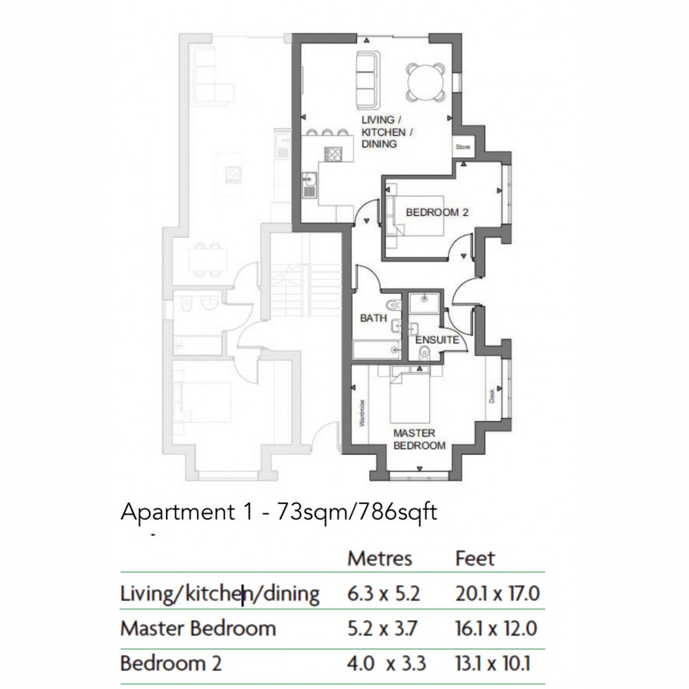 Floorplan for Unit 1 Abbotswood Place, Streatham, SW16