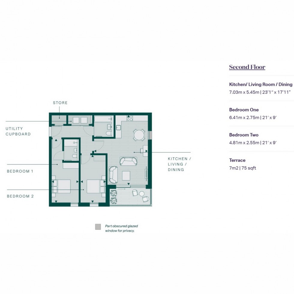 Floorplan for Unit 109 Print Makers, Bermondsey, SE1