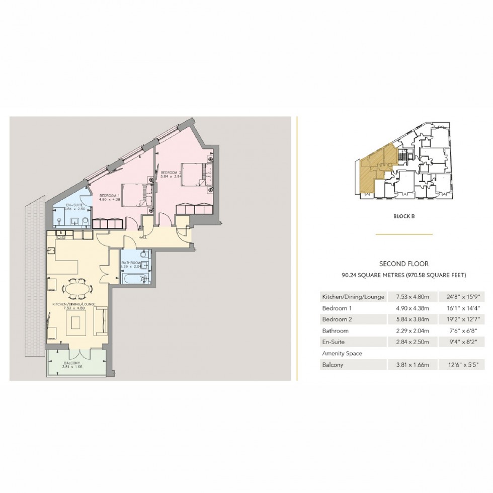 Floorplan for Unit 1139 Whetstone Square, Whetstone, N20