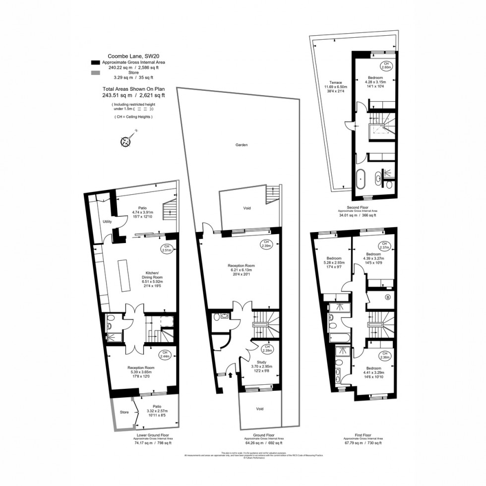 Floorplan for House 4 The Willows, West Wimbledon, SW20