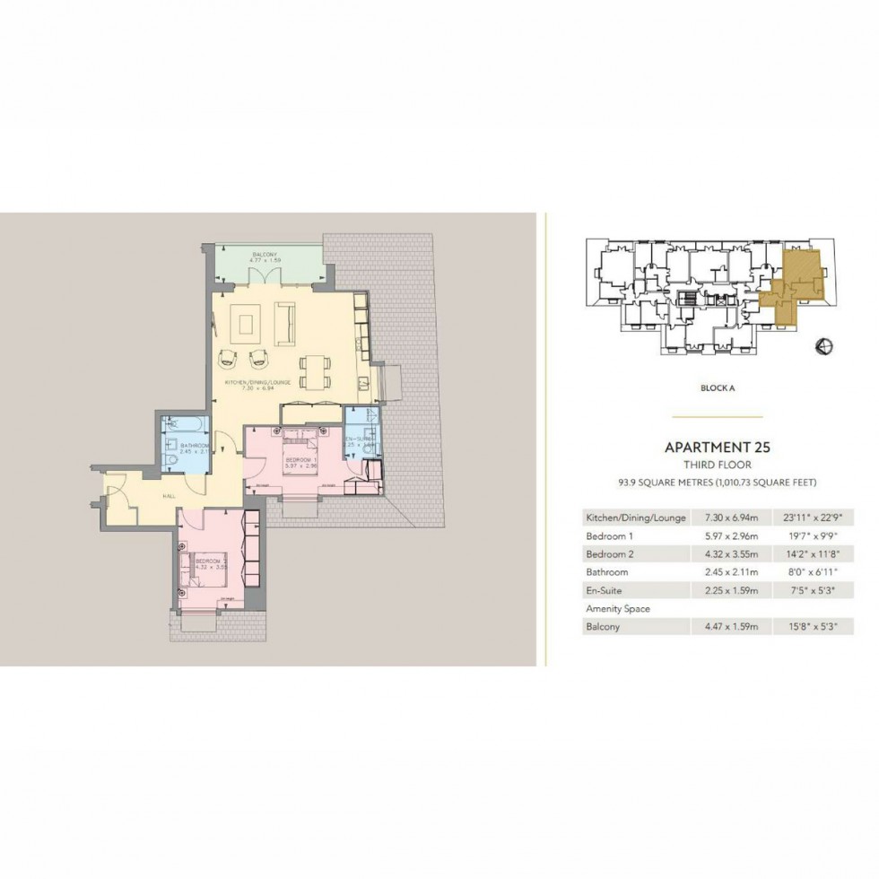 Floorplan for Unit 1125a Whetstone Square, Whetstone, N20