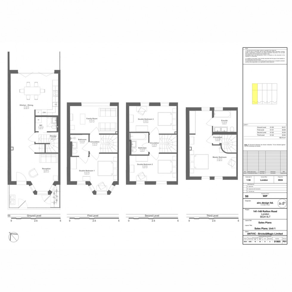 Floorplan for Unit 1101 Poet's Corner, Herne Hill, SE24