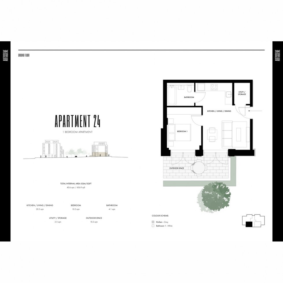 Floorplan for Unit 1024 Artscene, London, W3