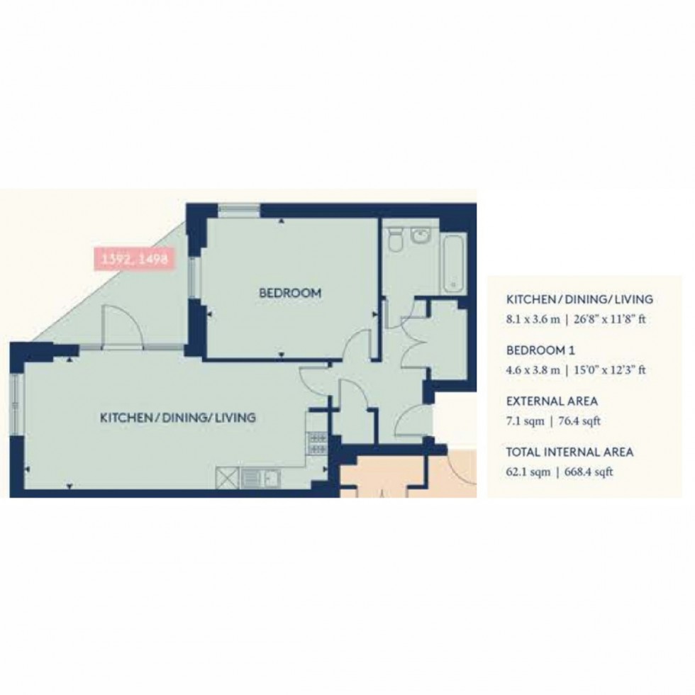Floorplan for Unit 1498 Bookbinder Point, Acton, W3