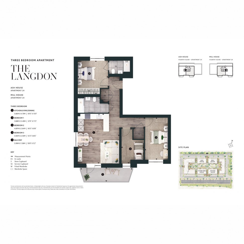 Floorplan for Unit 24 Twickenham Square, Twickenham, TW2