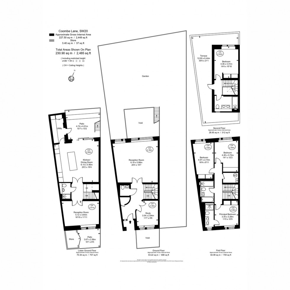 Floorplan for House 6 The Willows, West Wimbledon, SW20