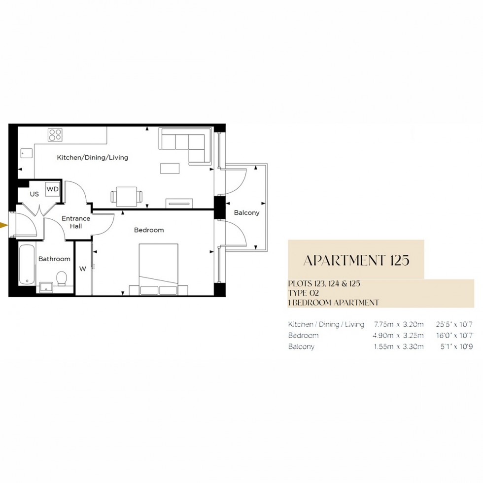 Floorplan for Unit 125 Kew Bridge Rise, Brentford, TW8