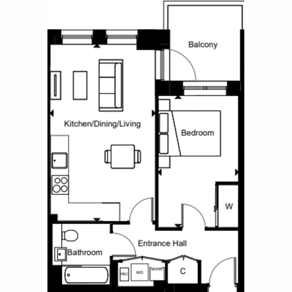 Floorplan for Unit 71 North Gate Park, Harringay, N15