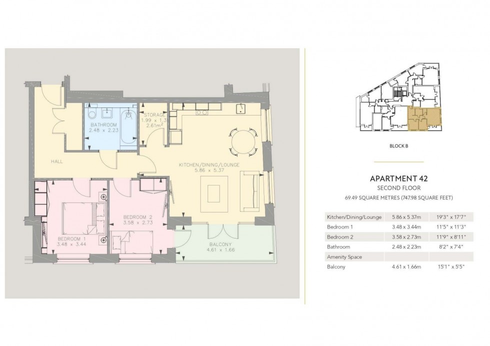 Floorplan for Whetstone Square, London