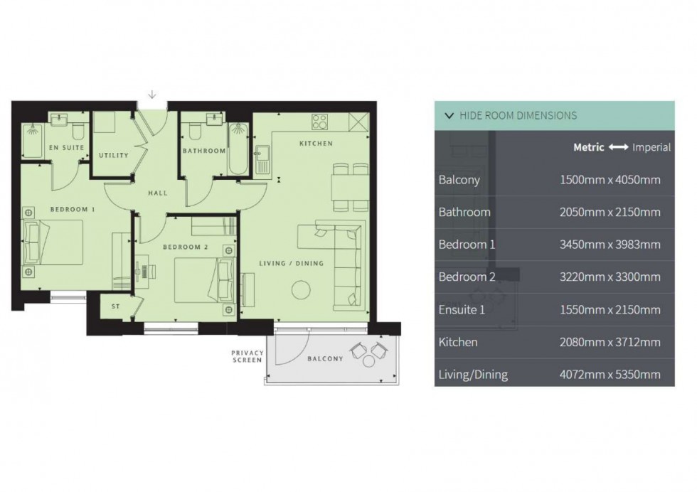 Floorplan for Nestles Avenue, Middlesex