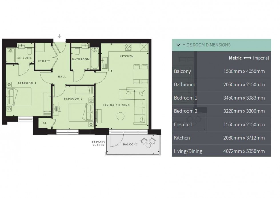 Floorplan for Nestles Avenue, Middlesex