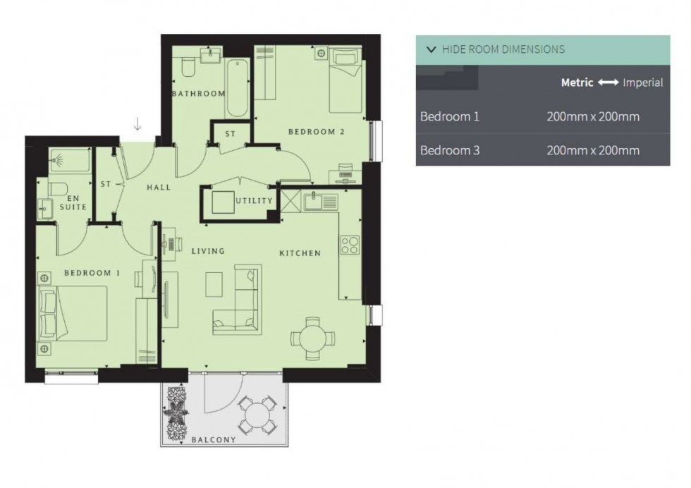 Floorplan for Meadowlark House Moorhen Drive, Hendon
