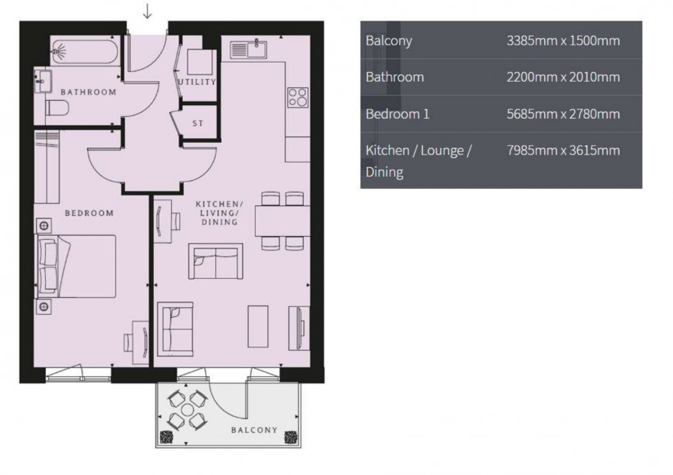 Floorplan for Glenburnie Road, London