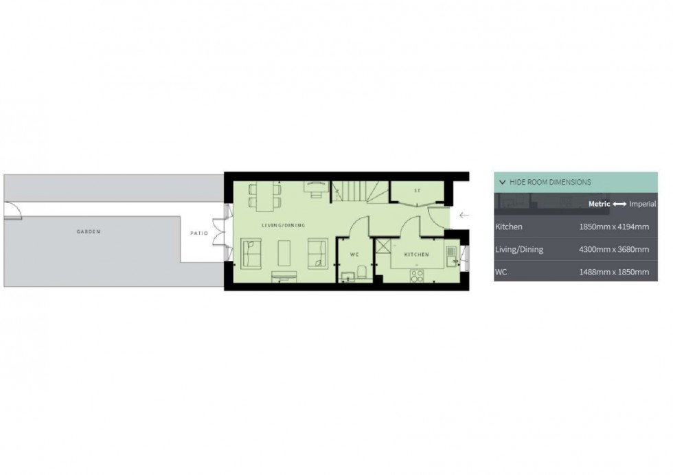 Floorplan for Glenburnie Road, London