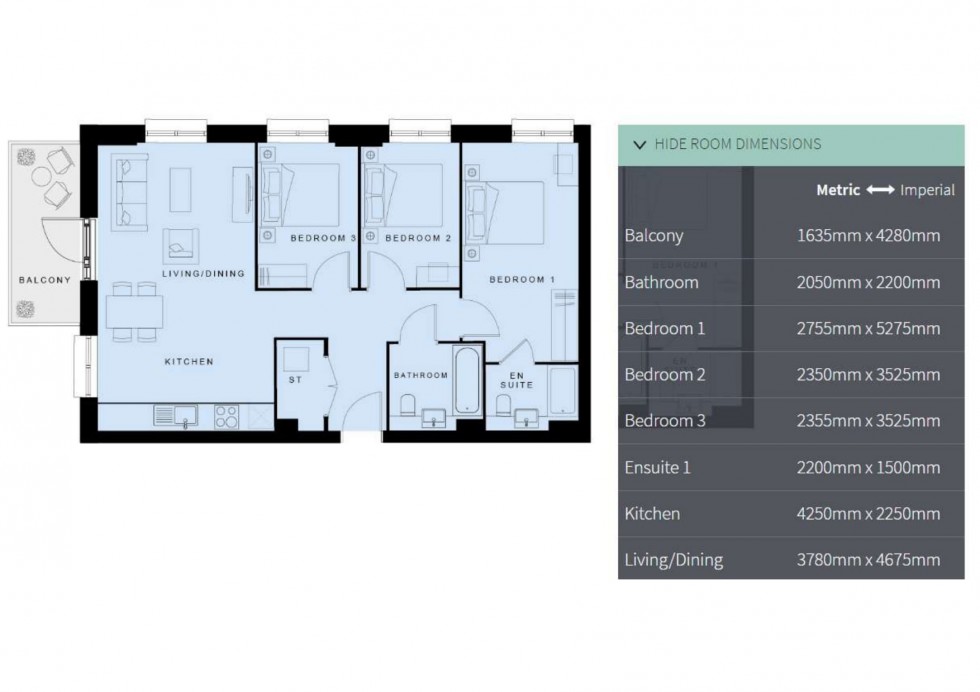 Floorplan for Harrow View, Harrow