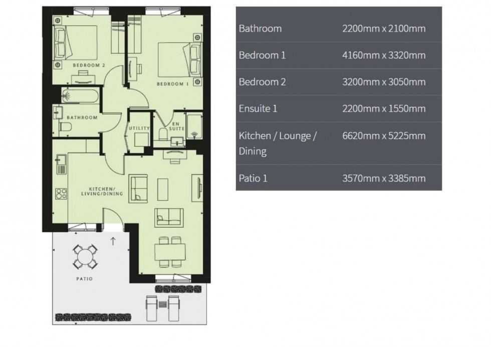 Floorplan for Glenburnie Road, London