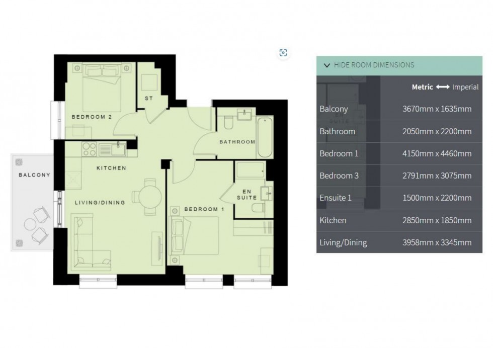 Floorplan for Harrow View, Harrow