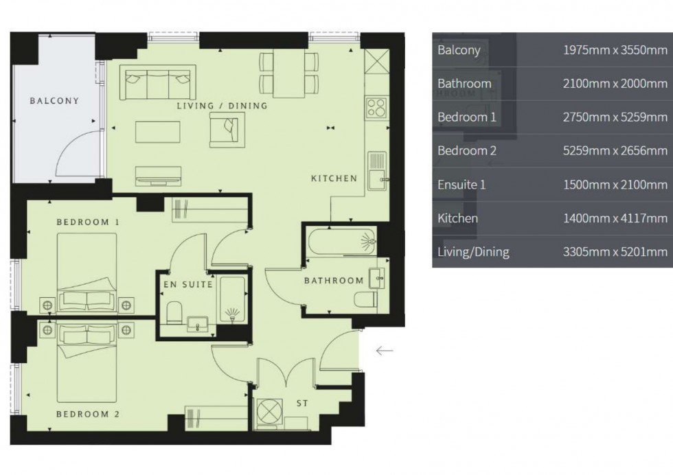 Floorplan for East Acton Lane, London