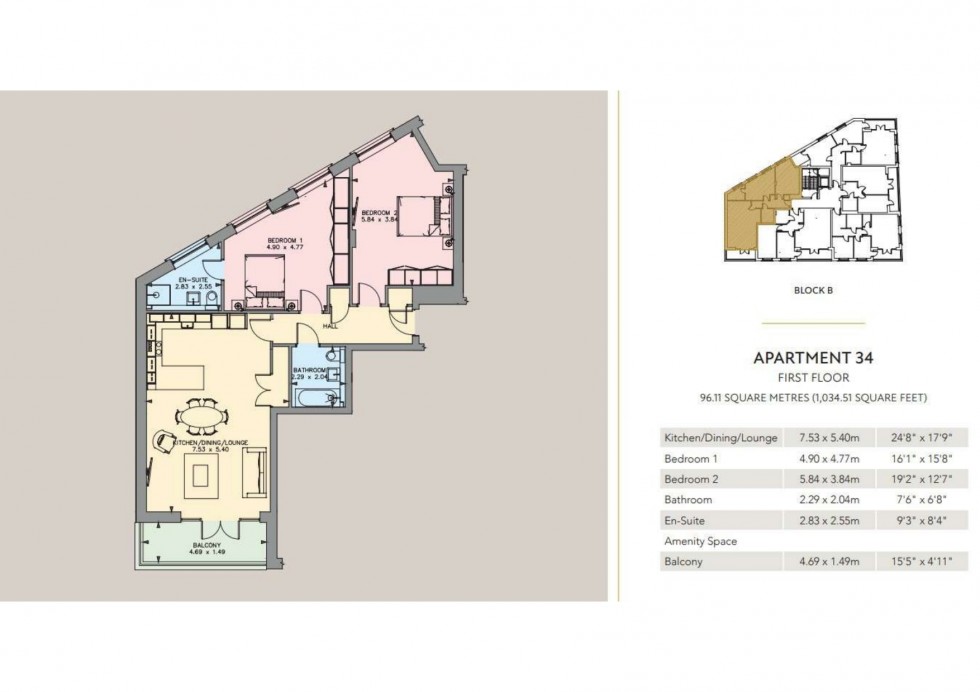 Floorplan for Whetstone Square, London