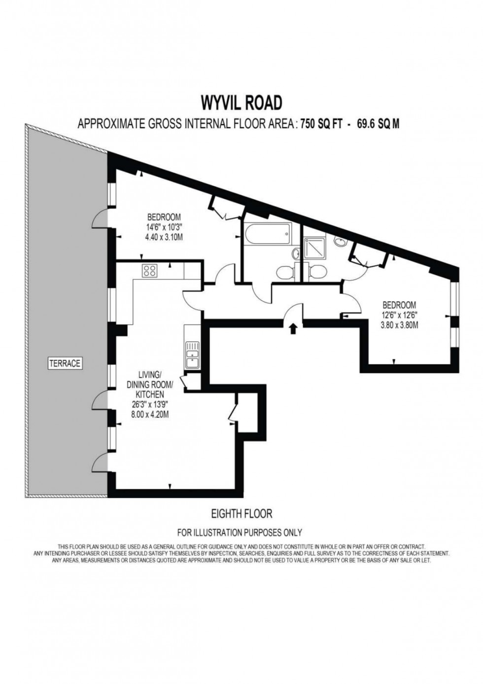 Floorplan for Wyvil Road, Nine Elms