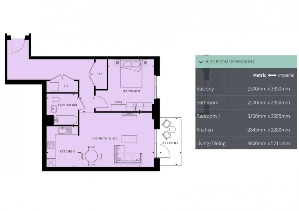 Floorplan for Burlington Road, New Malden