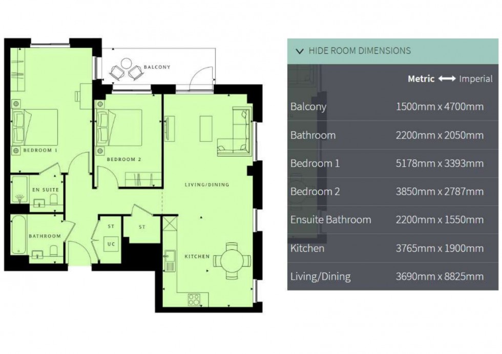 Floorplan for Burlington Road, New Malden