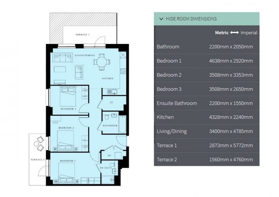 Floorplan for Burlington Road, New Malden